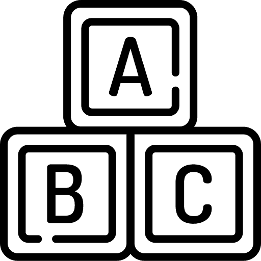 abc letters representing the basics